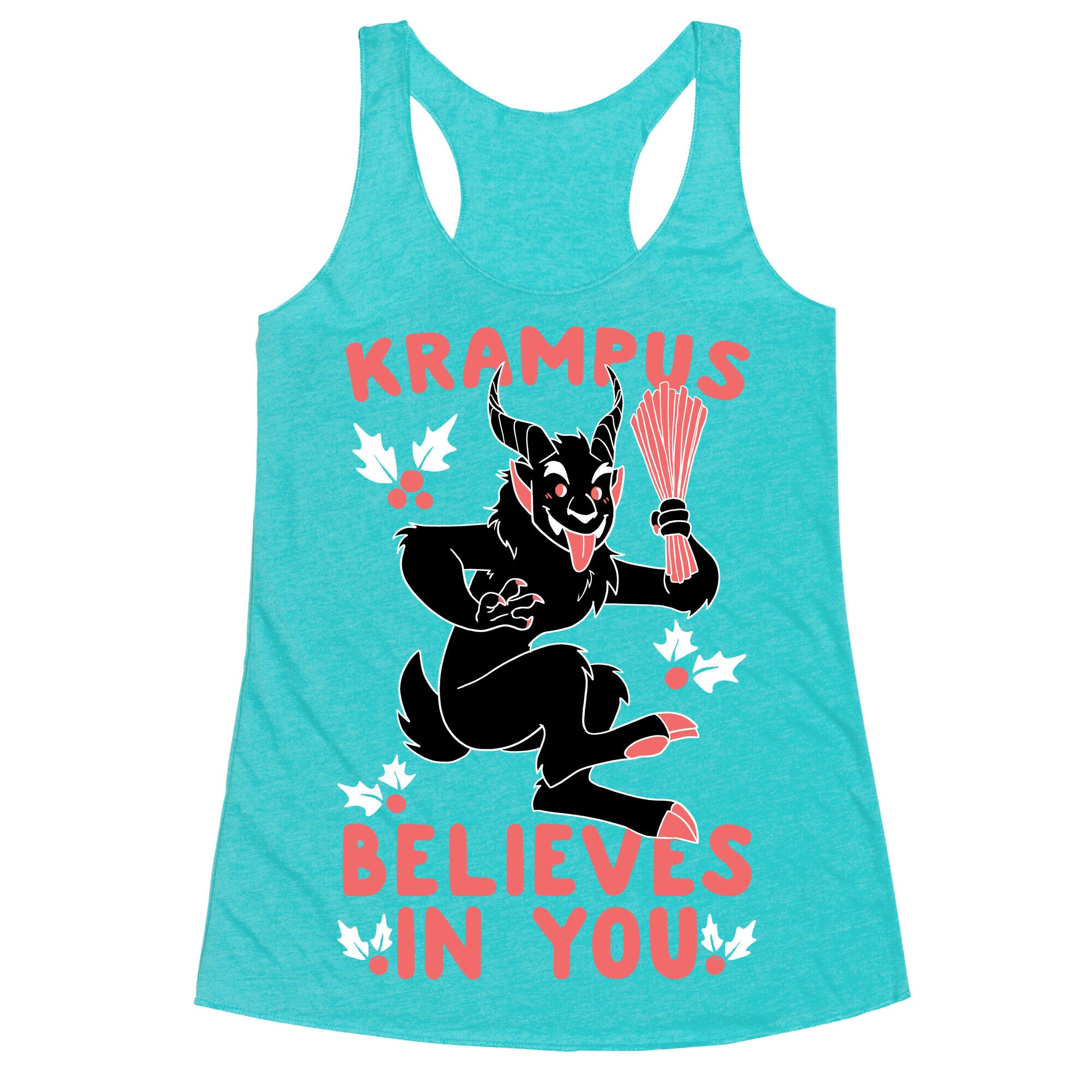 Krampus Believes in You Racerback Tank